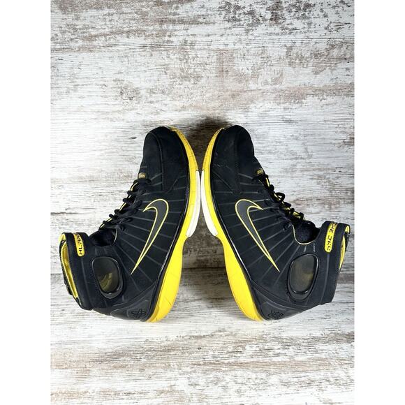 BEATERS: Men's Nike Air Zoom Huarache 2k4 Black Maize Kobe Mamba Sz 11 Athletic - Picture 8 of 13
